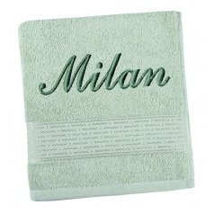 Froté osuška proužek s výšivkou jména