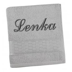 Froté osuška proužek s výšivkou jména