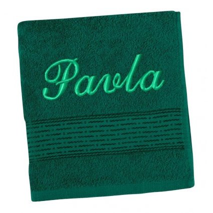 Froté ručník proužek s výšivkou jména