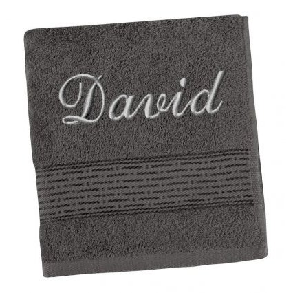 Froté ručník proužek s výšivkou jména