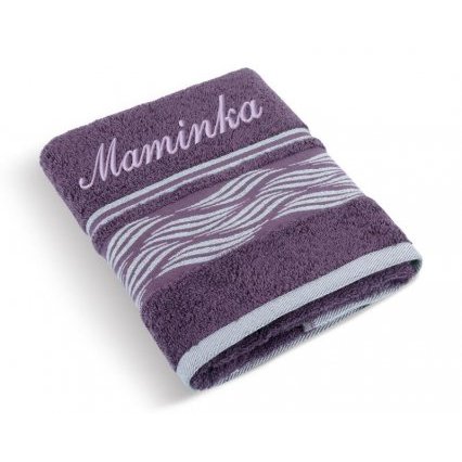 Froté ručník Vlnka se jménem MAMINKA