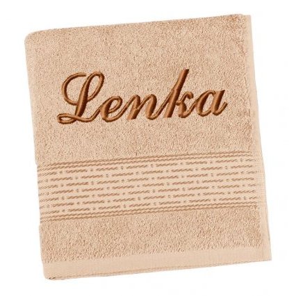 Froté osuška proužek s výšivkou jména