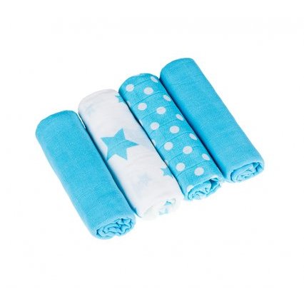 Bavlněné pleny s potiskem 4ks