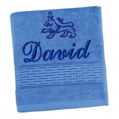 Froté osuška proužek s výšivkou jména a znamení zvěrokruhu