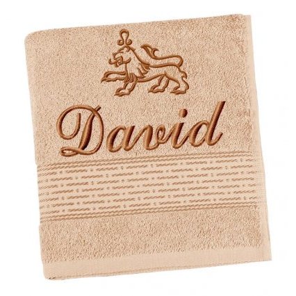 Froté osuška proužek s výšivkou jména a znamení zvěrokruhu