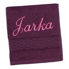 Froté osuška proužek s výšivkou jména