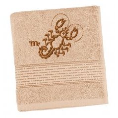 Froté ručník proužek s výšivkou znamení zvěrokruhu