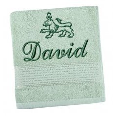 Froté ručník proužek s výšivkou jména a znamení zvěrokruhu