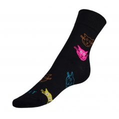 Ponožky Kočky barevné