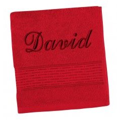Froté osuška proužek s výšivkou jména
