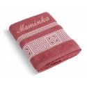 Froté ručník řecká kolekce se jménem MAMINKA