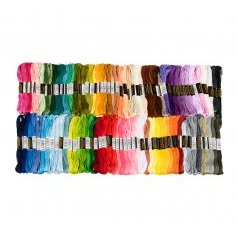 Bavlnka vyšívací sada mix 100ks