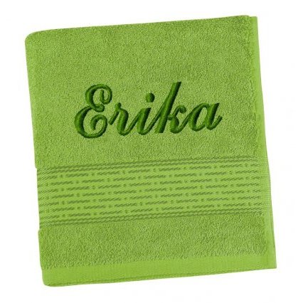 Froté osuška proužek s výšivkou jména