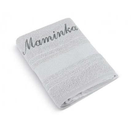 Froté ručník mozaika se jménem MAMINKA