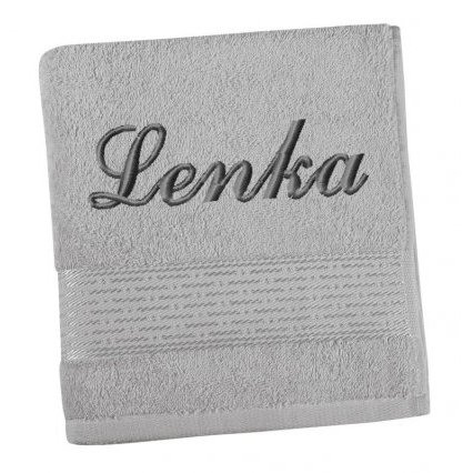 Froté ručník proužek s výšivkou jména