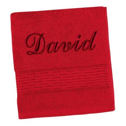 Froté ručník proužek s výšivkou jména