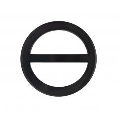 Spona ozdobná kulatá černá