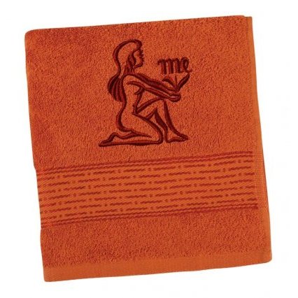 Froté ručník proužek s výšivkou znamení zvěrokruhu