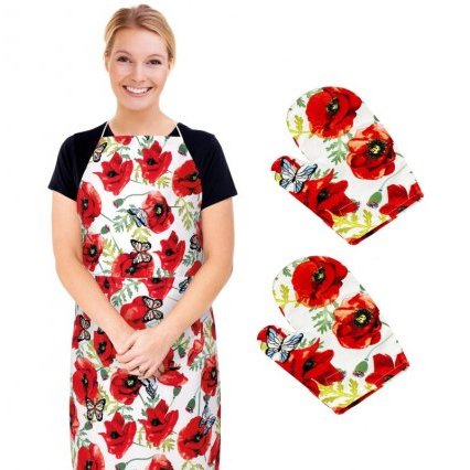 Kuchyňská zástěra+chňapka 2ks BERTA