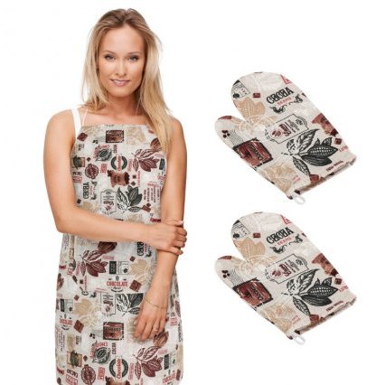 Kuchyňská zástěra+chňapka 2ks EMA