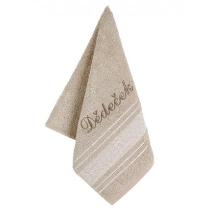 Froté ručník mozaika se jménem DĚDEČEK