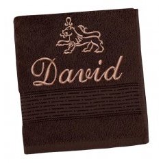 Froté osuška proužek s výšivkou jména a znamení zvěrokruhu