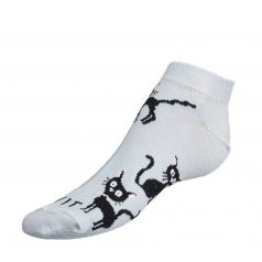 Ponožky nízké Kočka sv.modrá