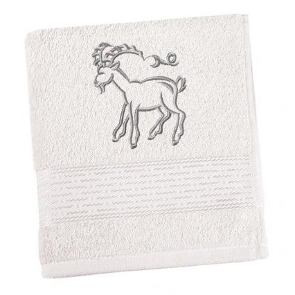 Froté osuška proužek s výšivkou znamení zvěrokruhu