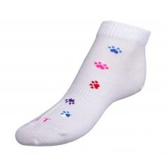 Ponožky nízké Tlapky barevné