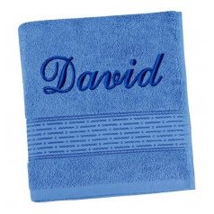 Froté ručník proužek s výšivkou jména