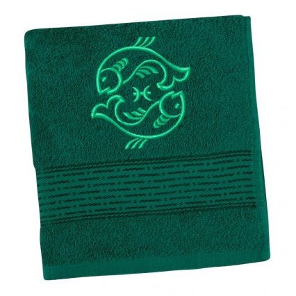 Froté ručník proužek s výšivkou znamení zvěrokruhu