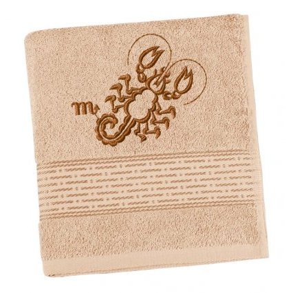 Froté osuška proužek s výšivkou znamení zvěrokruhu