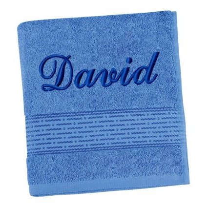 Froté ručník proužek s výšivkou jména
