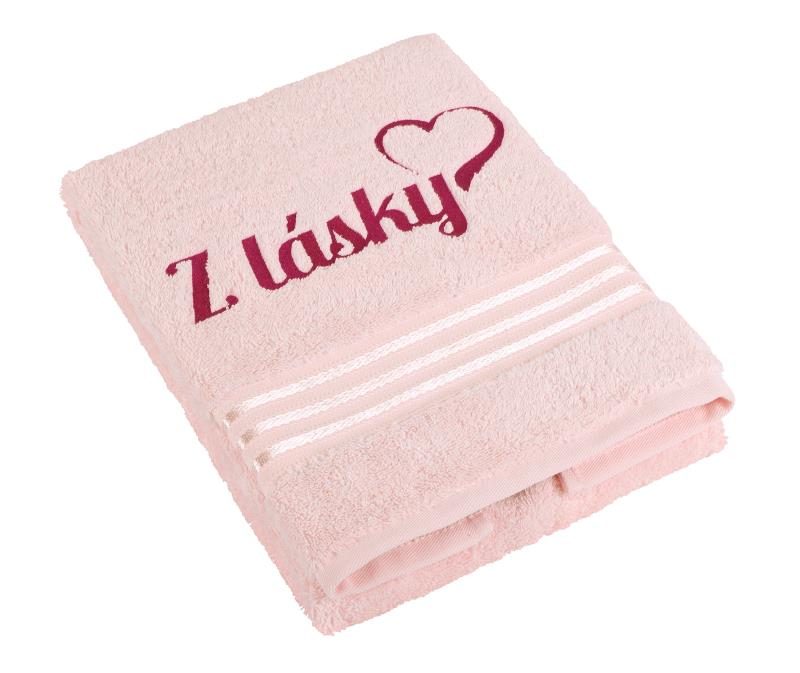Produkt Froté ručník kolekce Linie s výšivkou Z lásky Obrázek