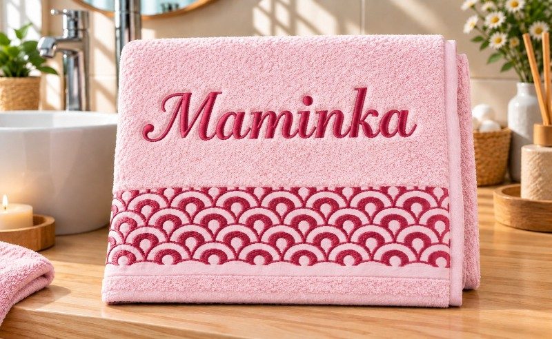 Produkt Froté ručník krajka s výšivkou MAMINKA Obrázek