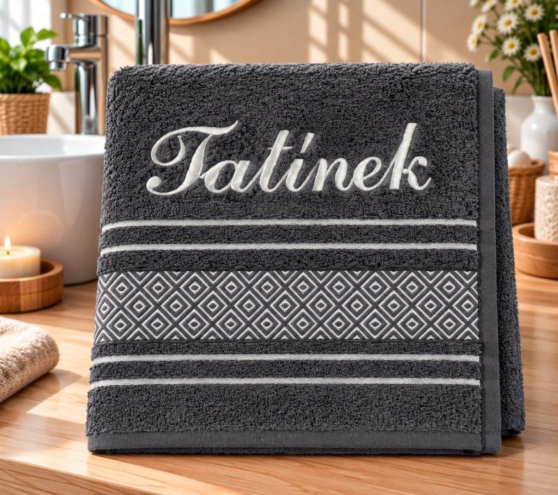Produkt Froté ručník mozaika se jménem TATÍNEK Obrázek