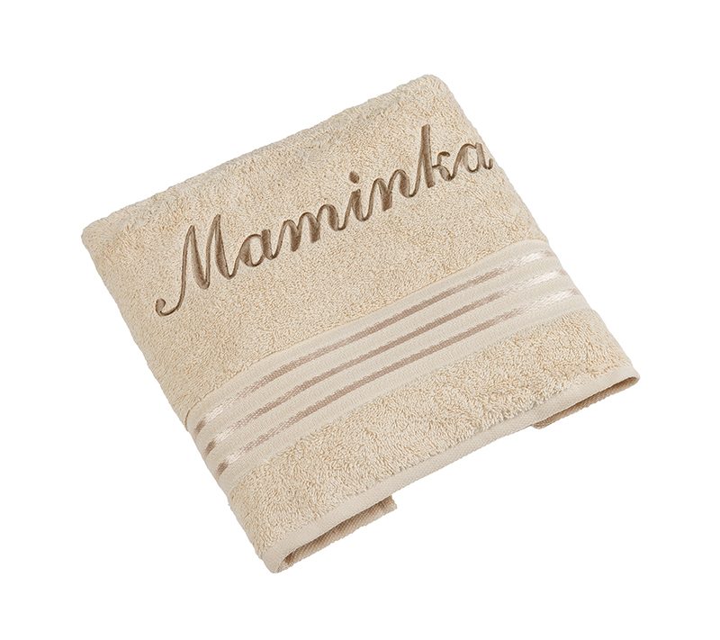 Produkt Froté ručník kolekce Linie s výšivkou Maminka Obrázek