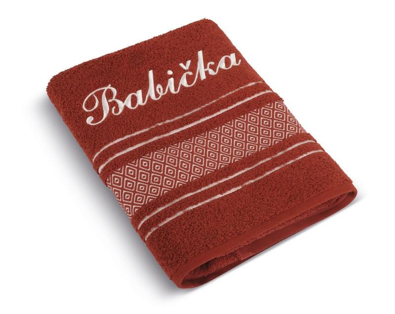Produkt Froté ručník mozaika se jménem BABIČKA Obrázek