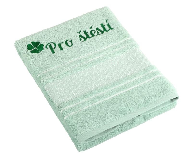 Produkt Froté ručník mozaika s výšivkou Pro štěstí Obrázek