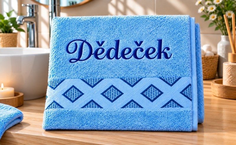 Produkt Froté ručník kolekce Diamant s výšivkou Dědeček Obrázek