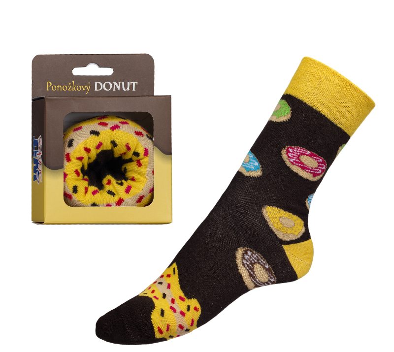 Produkt Ponožky Donut v dárkové balení Obrázek