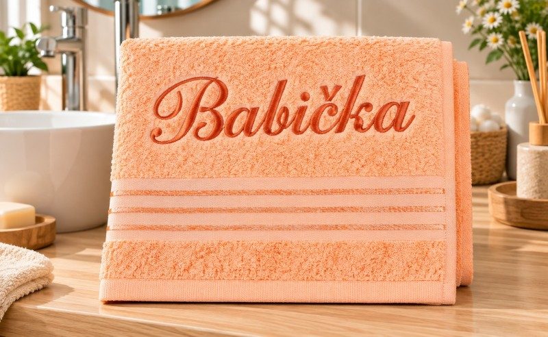 Produkt Froté ručník kolekce Linie s výšivkou Babička Obrázek