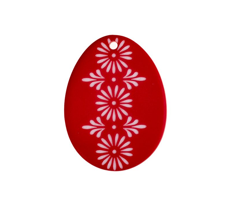 Dekorace vajíčko červená