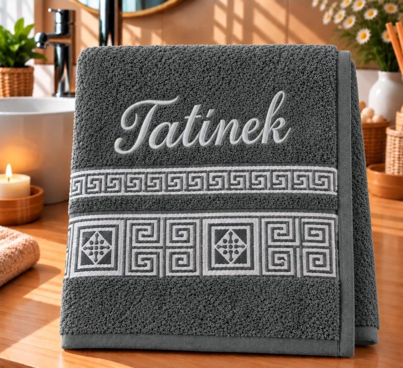 Froté ručník řecká kolekce se jménem TATÍNEK