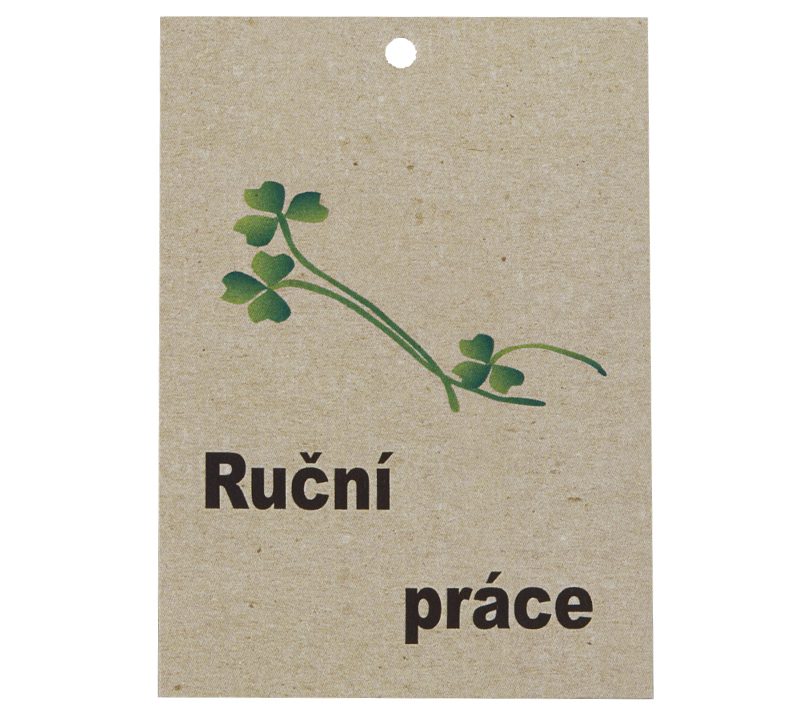 Cedulka Ruční práce - sada 6 ks