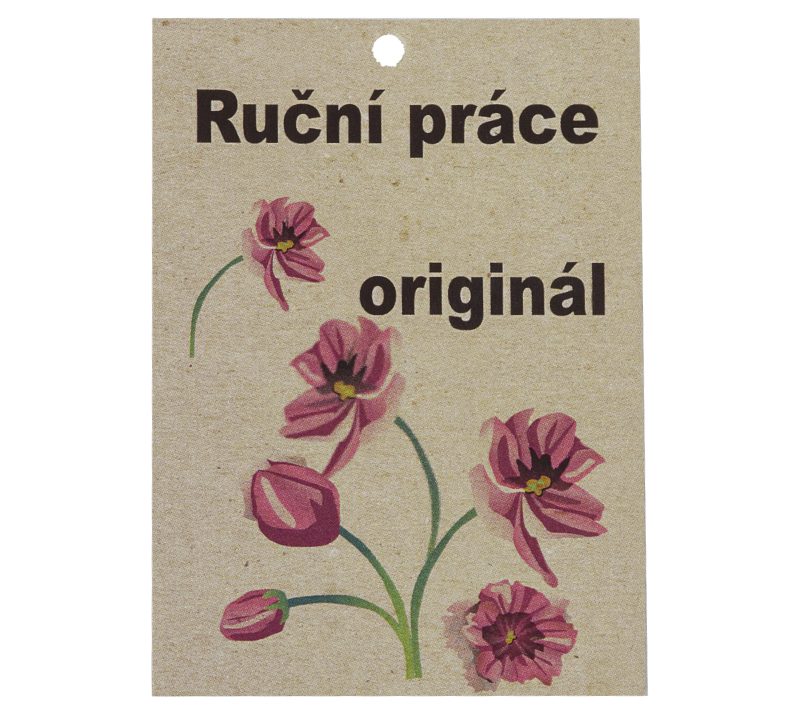 Cedulka Ruční práce