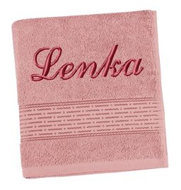 Froté ručník proužek s výšivkou jména