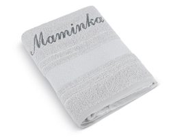 Froté ručník mozaika se jménem MAMINKA