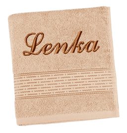 Froté ručník proužek s výšivkou jména