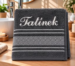 Froté ručník mozaika se jménem TATÍNEK